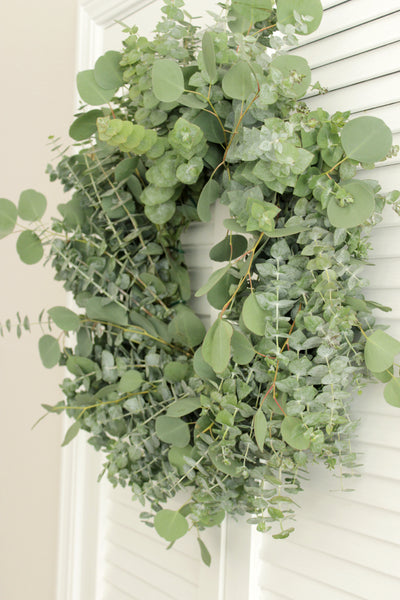 Fresh Handmade Farmhouse Eucalyptus Wreath