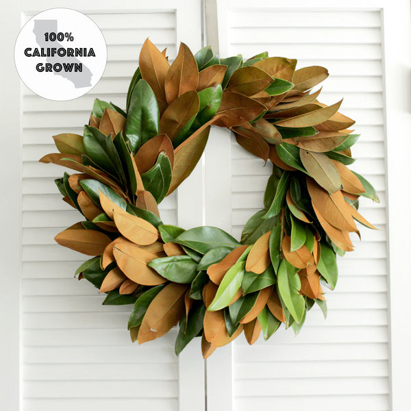 Fresh Handmade Magnolia Wreath