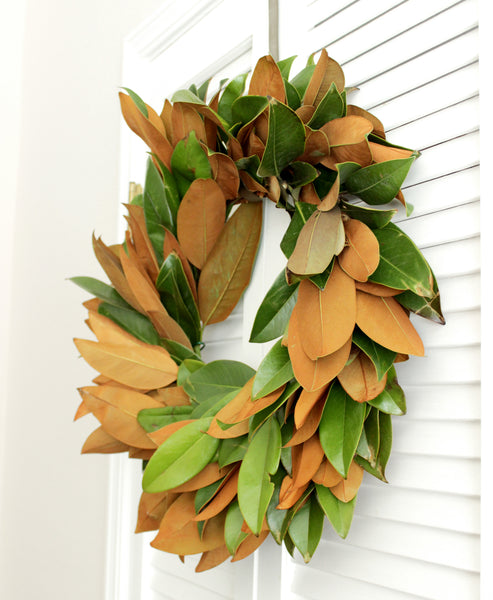 Fresh Handmade Magnolia Wreath