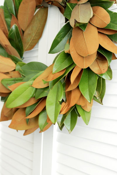 Fresh Handmade Magnolia Wreath