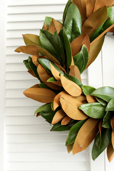 Fresh Handmade Magnolia Wreath