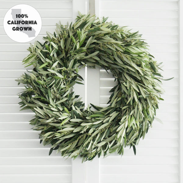Fresh Handmade Olive Branch Wreath