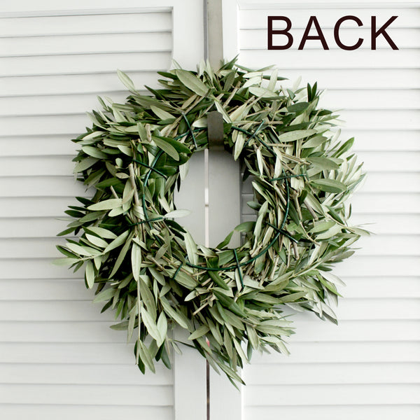 Fresh Handmade Olive Branch Wreath