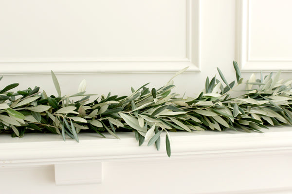 Handmade Fresh Olive Branch Garland