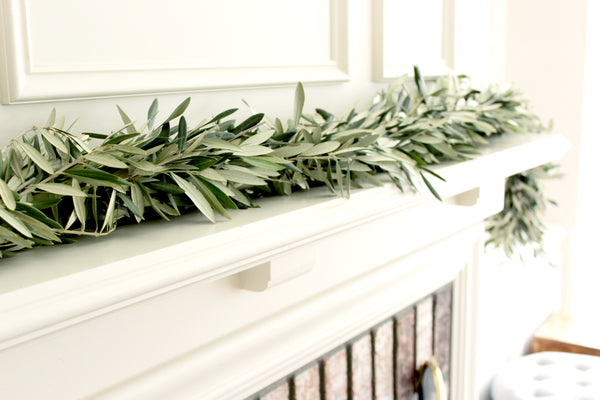 Handmade Fresh Olive Branch Garland