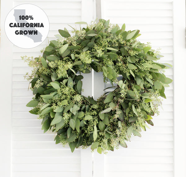Fresh Handmade Seeded Eucalyptus Wreath
