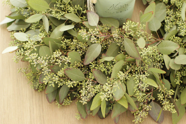 Fresh Handmade Seeded Eucalyptus Wreath